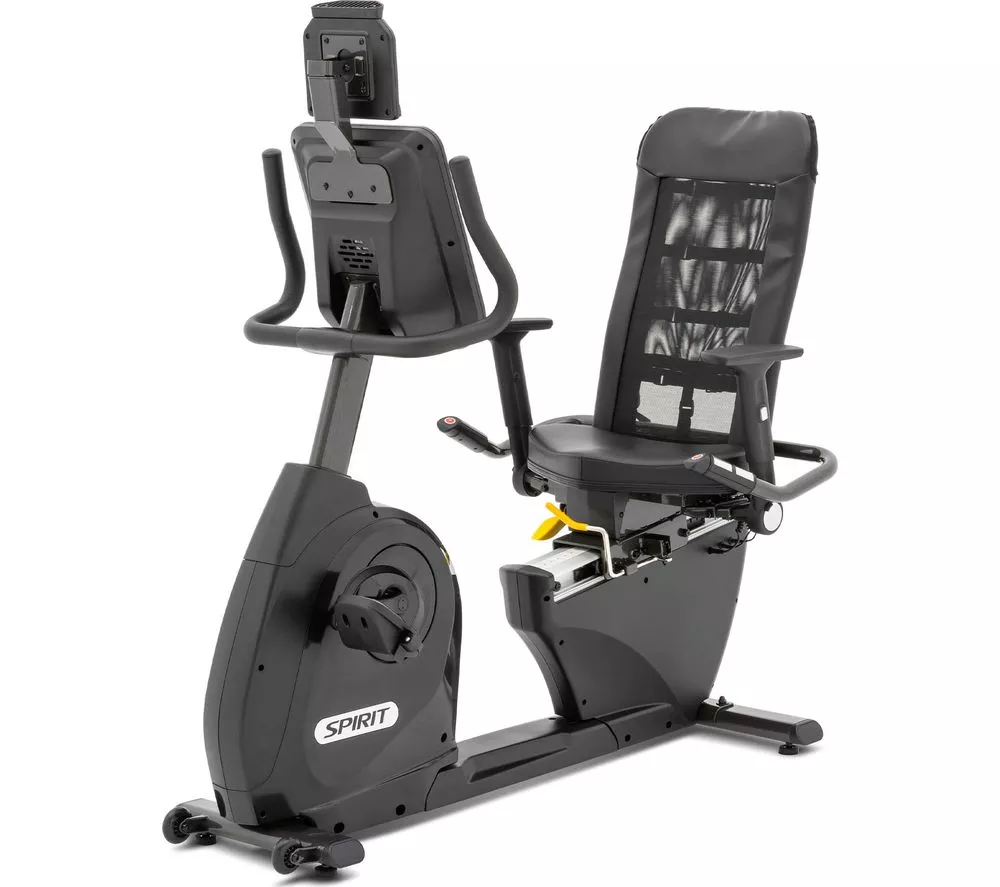 SPIRIT XBR55 ENT Smart Bluetooth Recumbent Exercise Bike - Black