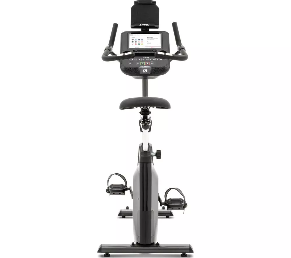 SPIRIT XBU55ENT Smart WiFi Upright Exercise Bike - Black
