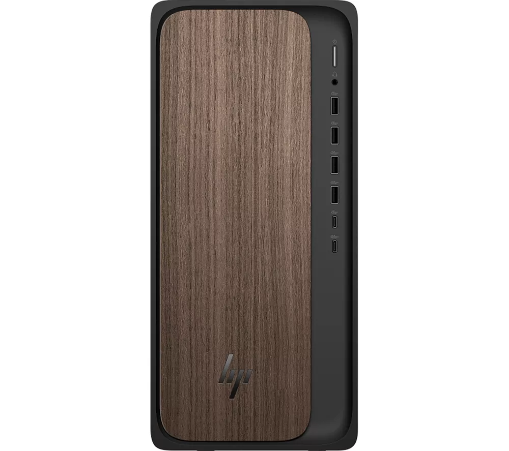 HP OmniDesk M03-0001na AI Desktop PC - Intel® Core™ Ultra 5, 1 TB SSD, Dark Wood