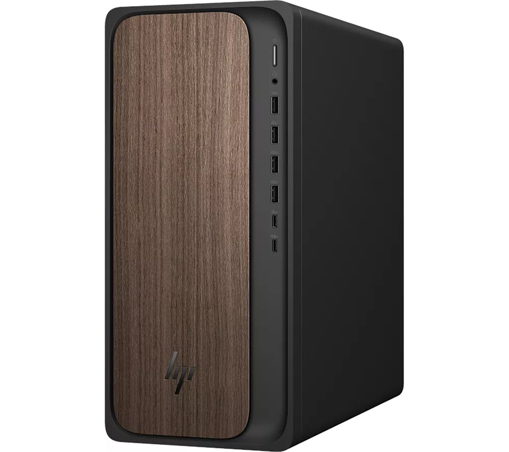 HP OmniDesk M03-0001na AI Desktop PC - Intel® Core™ Ultra 5, 1 TB SSD, Dark Wood