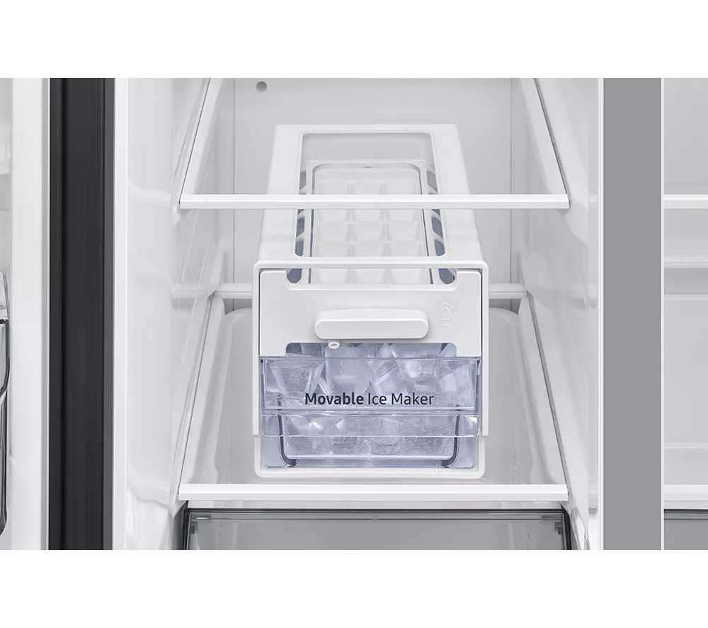 SAMSUNG Bespoke AI Series 7 SpaceMax RS70F67QCTEU American-Style Fridge Freezer - Silver