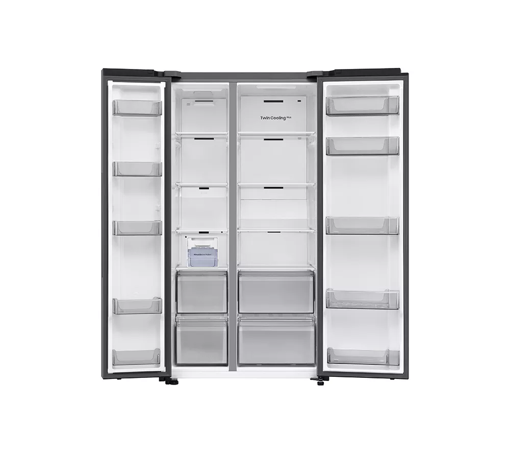 SAMSUNG Bespoke AI Series 7 SpaceMax RS70F67QCTEU American-Style Fridge Freezer - Silver