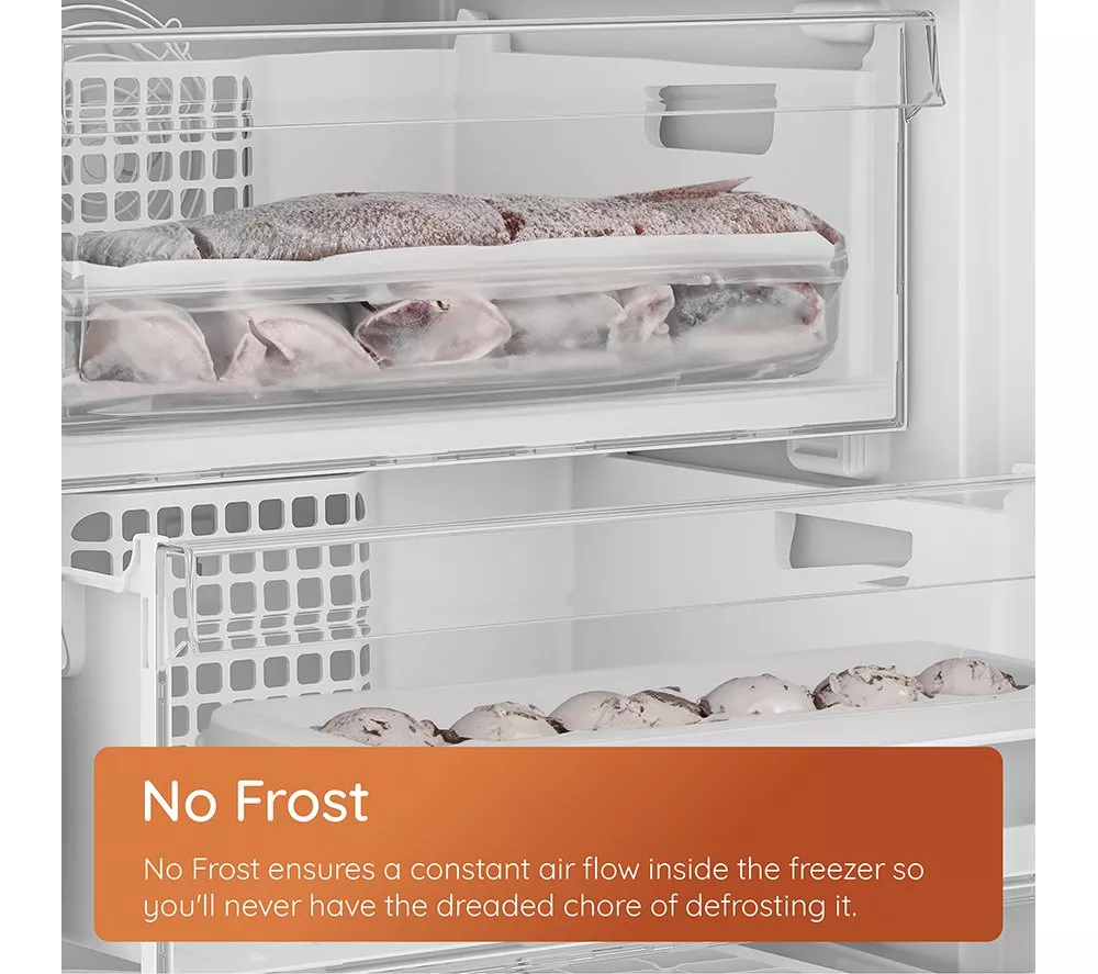 HOTPOINT No Frost HPKH 1261W W4UK 50/50 Fridge Freezer - White