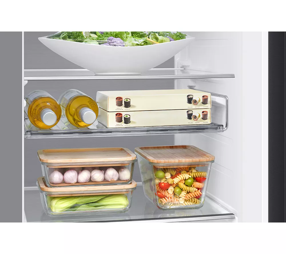 SAMSUNG Bespoke AI Series 8 On-device Bixby RS80F66KBFEU American-Style Fridge Freezer - Black