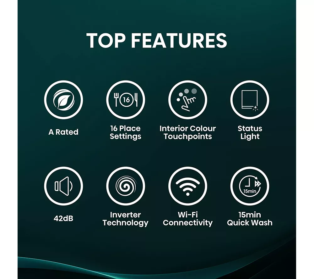 HISENSE HV673A60UK Full-size Fully Integrated WiFi-enabled Dishwasher