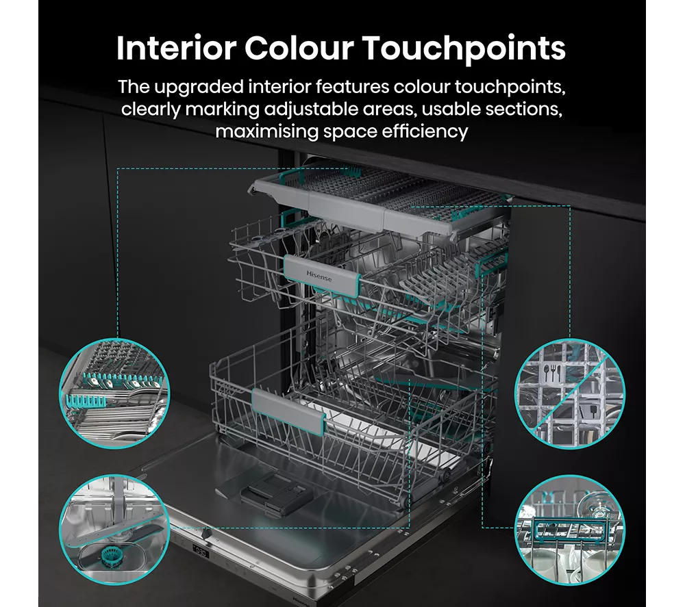 HISENSE HV673A60UK Full-size Fully Integrated WiFi-enabled Dishwasher