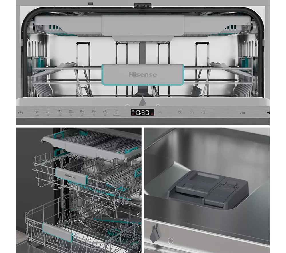 HISENSE HV673A60UK Full-size Fully Integrated WiFi-enabled Dishwasher