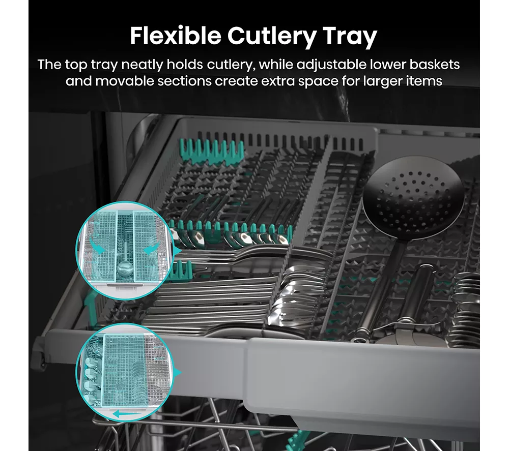 HISENSE HV673A60UK Full-size Fully Integrated WiFi-enabled Dishwasher