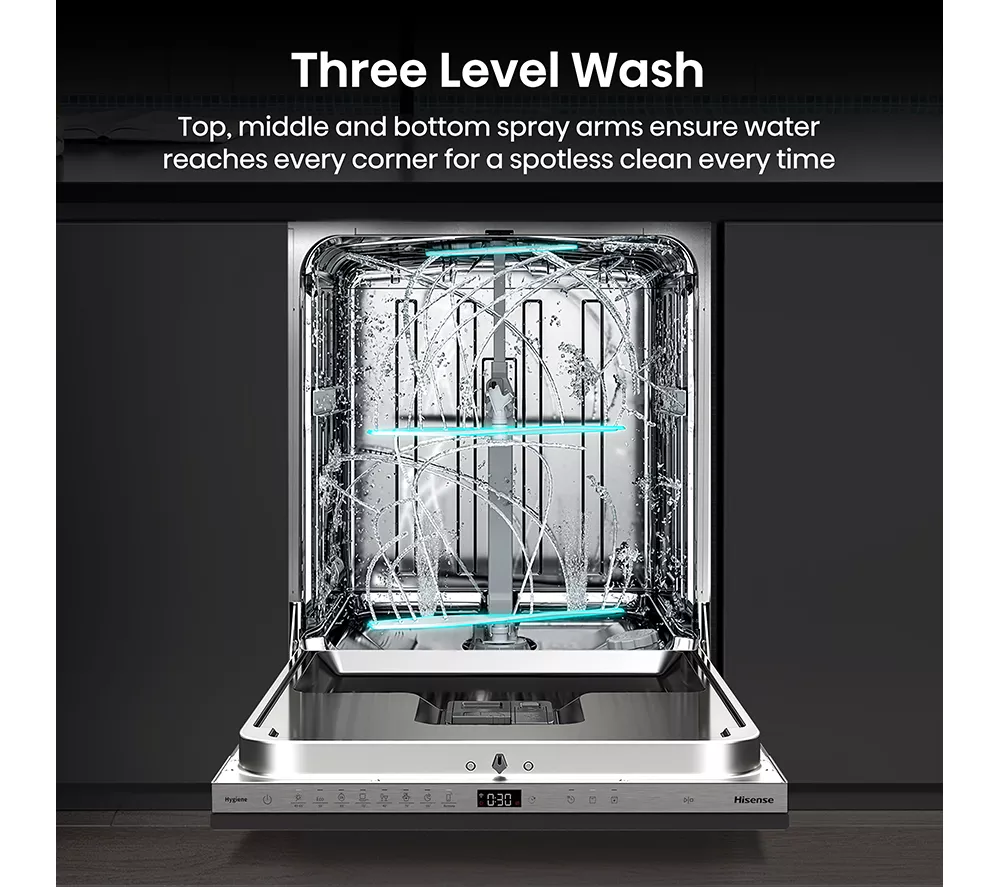 HISENSE HV673A60UK Full-size Fully Integrated WiFi-enabled Dishwasher