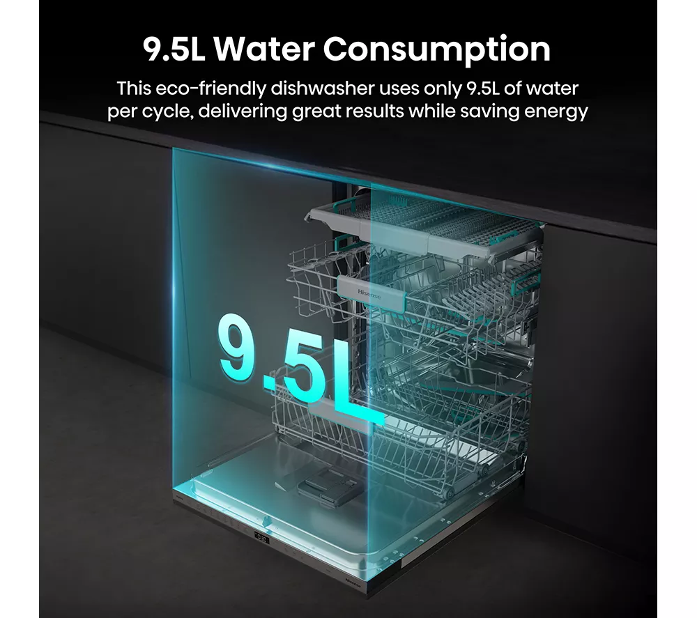 HISENSE HV673A60UK Full-size Fully Integrated WiFi-enabled Dishwasher