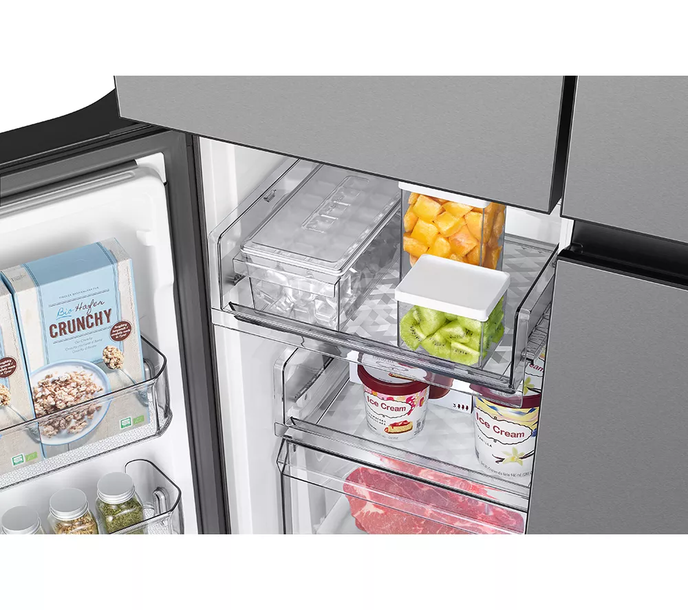 SAMSUNG Bespoke AI Series 8 SpaceMax RM70F67RDREU 669L Smart Fridge Freezer - Stainless Steel