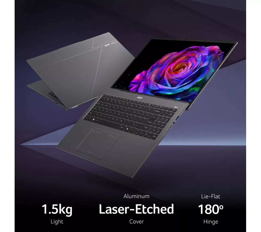 ACER Swift Go 16" Laptop - Intel® Core™ Ultra 7, 1 TB SSD, Grey