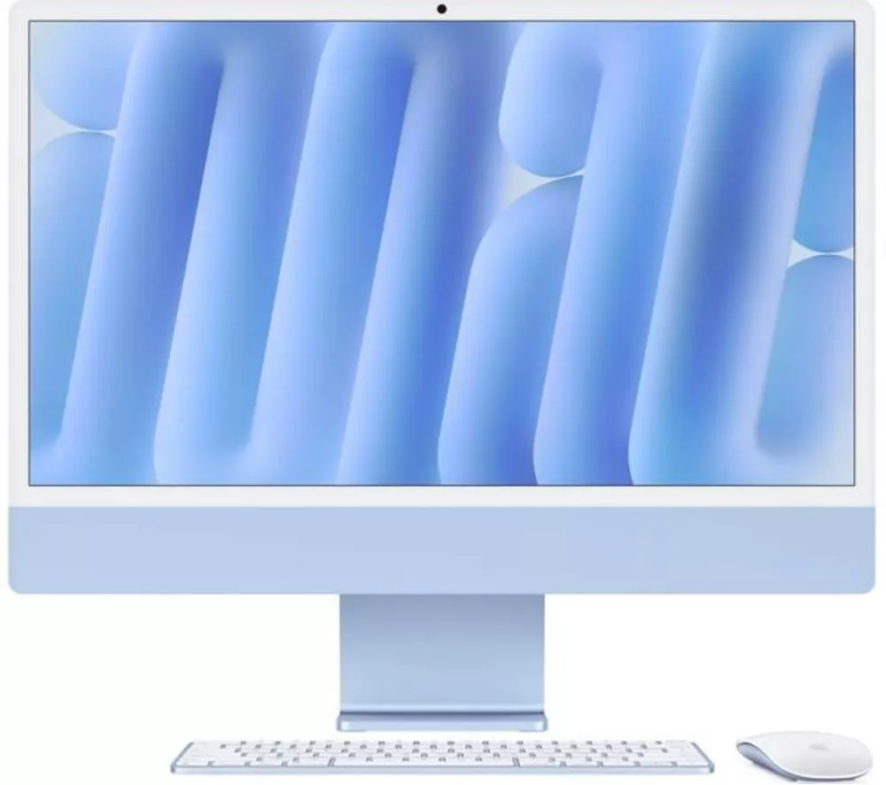 APPLE Refurbished iMac 4.5K 24" (2024) - M4, 512 GB SSD, Blue (Excellent Condition)