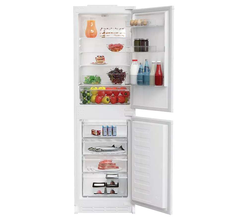INDESIT KINS 1261B4 UK Integrated 50/50 Fridge Freezer - Sliding Hinge