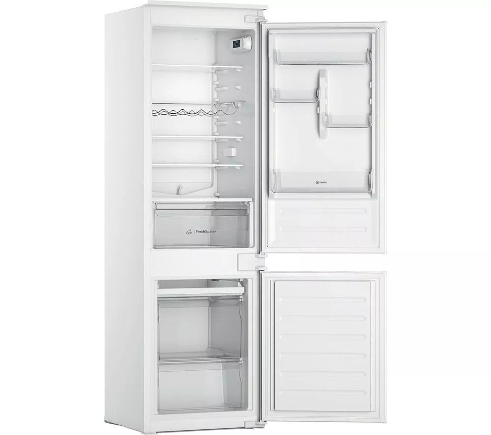 INDESIT Push&Go INC18D011B1 70/30 Integrated Fridge Freezer - Sliding Hinge