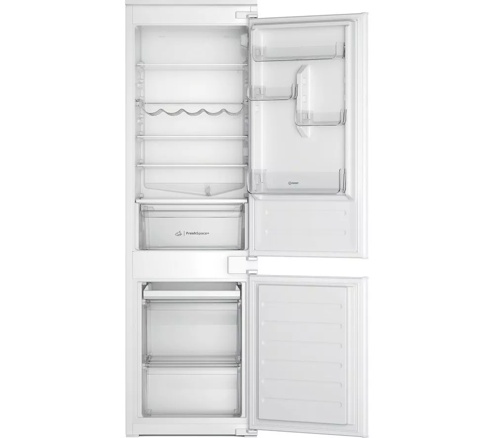 INDESIT Push&Go INC18D011B1 70/30 Integrated Fridge Freezer - Sliding Hinge