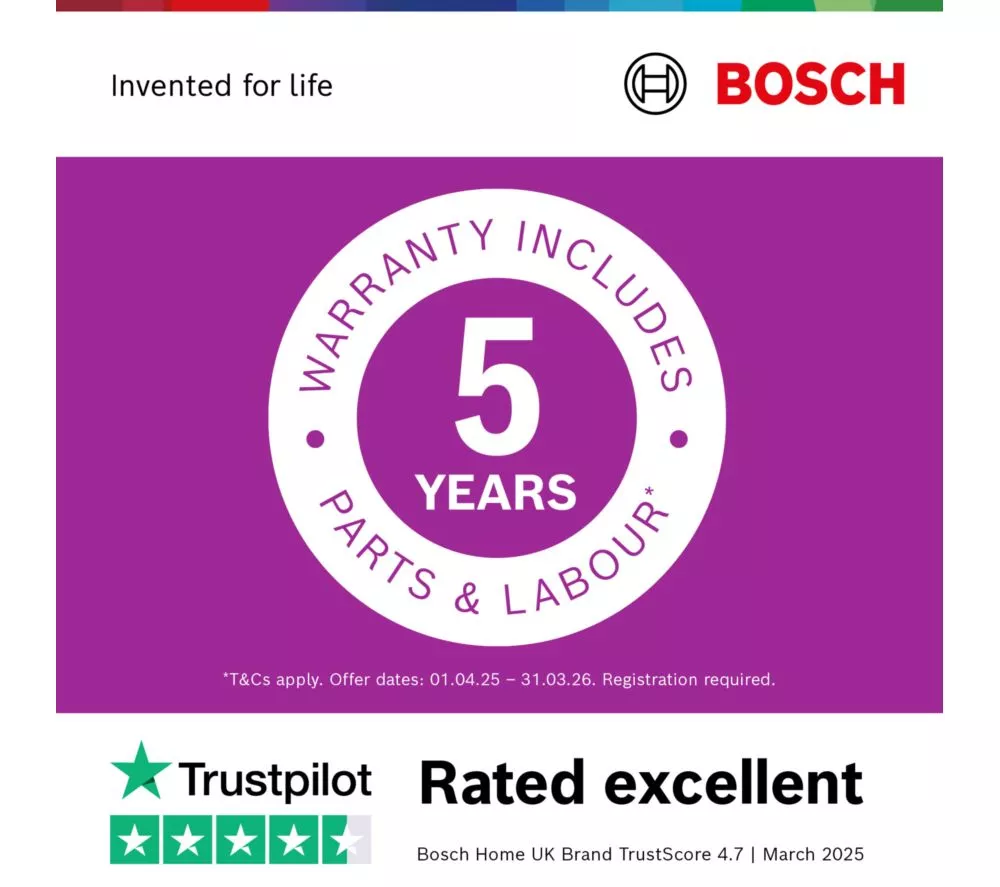 BOSCH Series 4 KIR81VFE0G Integrated Tall Fridge - Fixed Hinge