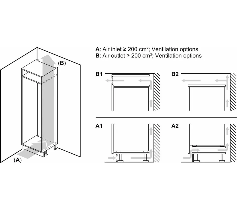 BOSCH Series 4 KIR81VFE0G Integrated Tall Fridge - Fixed Hinge