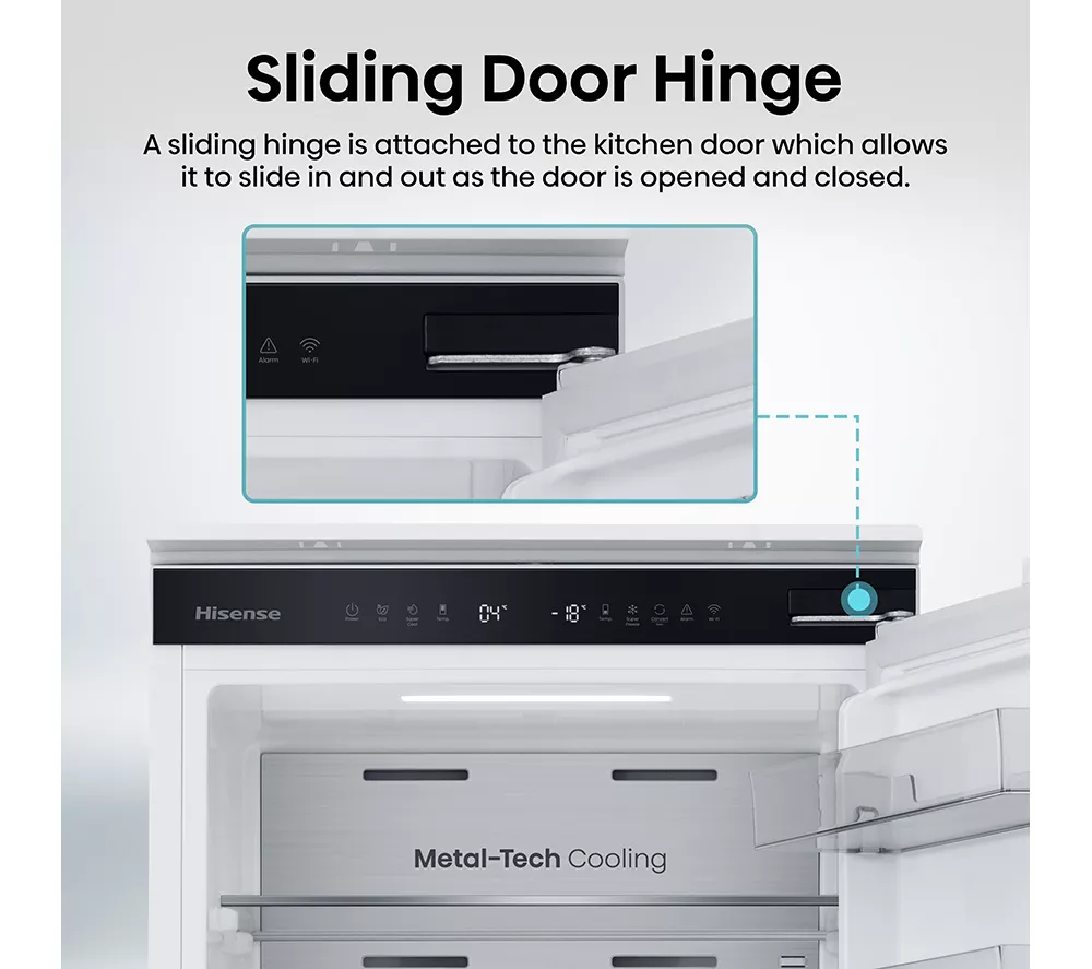 HISENSE RB3B250SAWE1 Integrated Smart 60/40 Fridge Freezer - Sliding Hinge