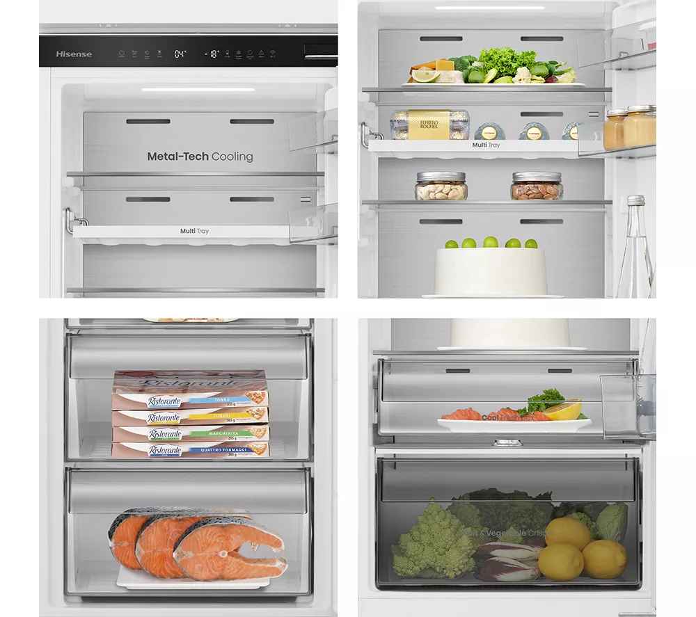 HISENSE RB3B250SAWE1 Integrated Smart 60/40 Fridge Freezer - Sliding Hinge
