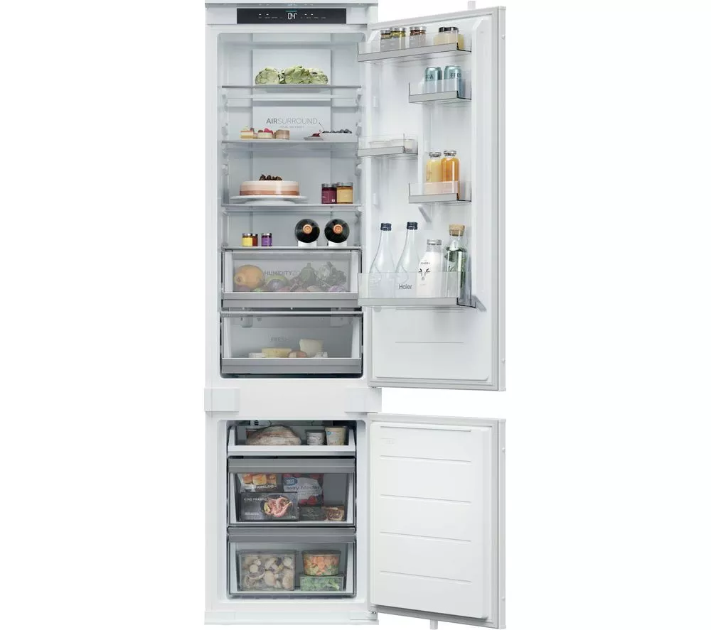 HAIER HBQW5519EK-UK Integrated Smart 70/30 Fridge Freezer - Sliding Hinge