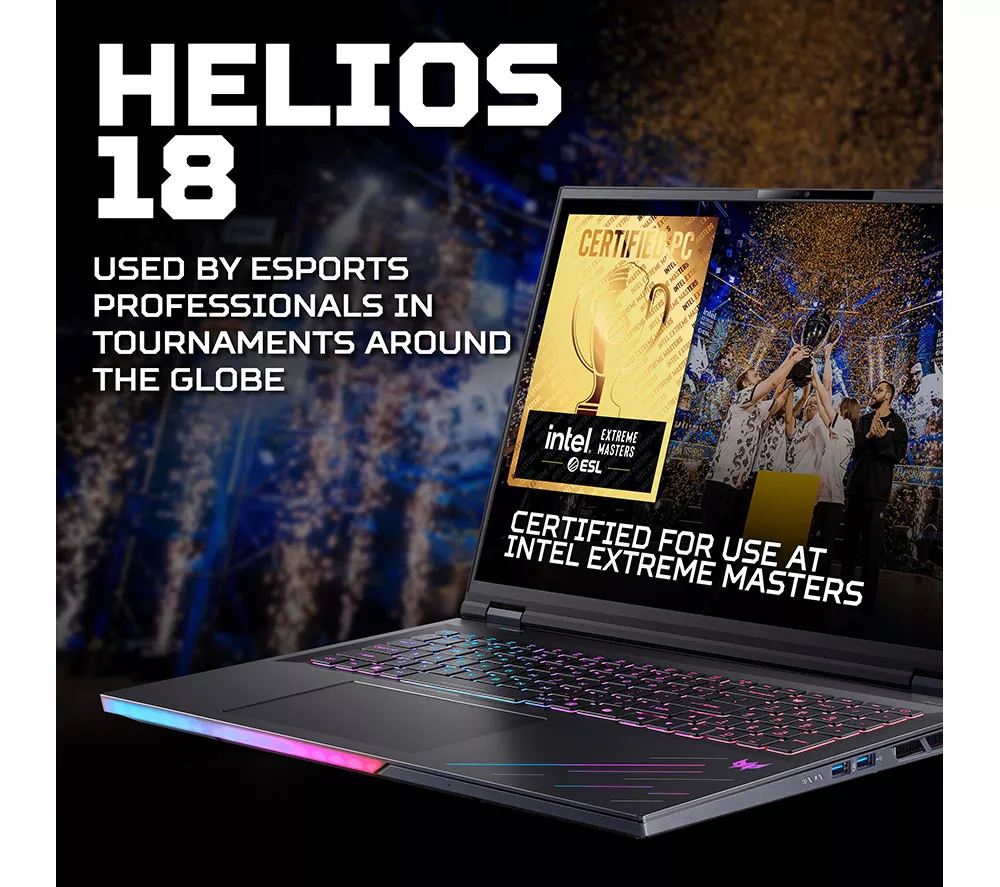 ACER Predator Helios 18 AI 18" Gaming Laptop - Intel® Core™ Ultra 9, RTX 5080, 2 TB SSD