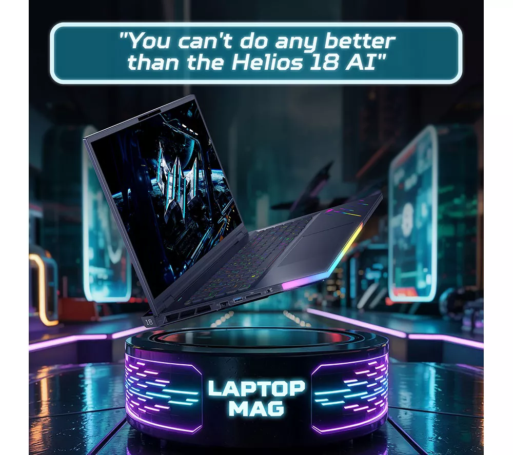 ACER Predator Helios 18 AI 18" Gaming Laptop - Intel® Core™ Ultra 9, RTX 5080, 2 TB SSD