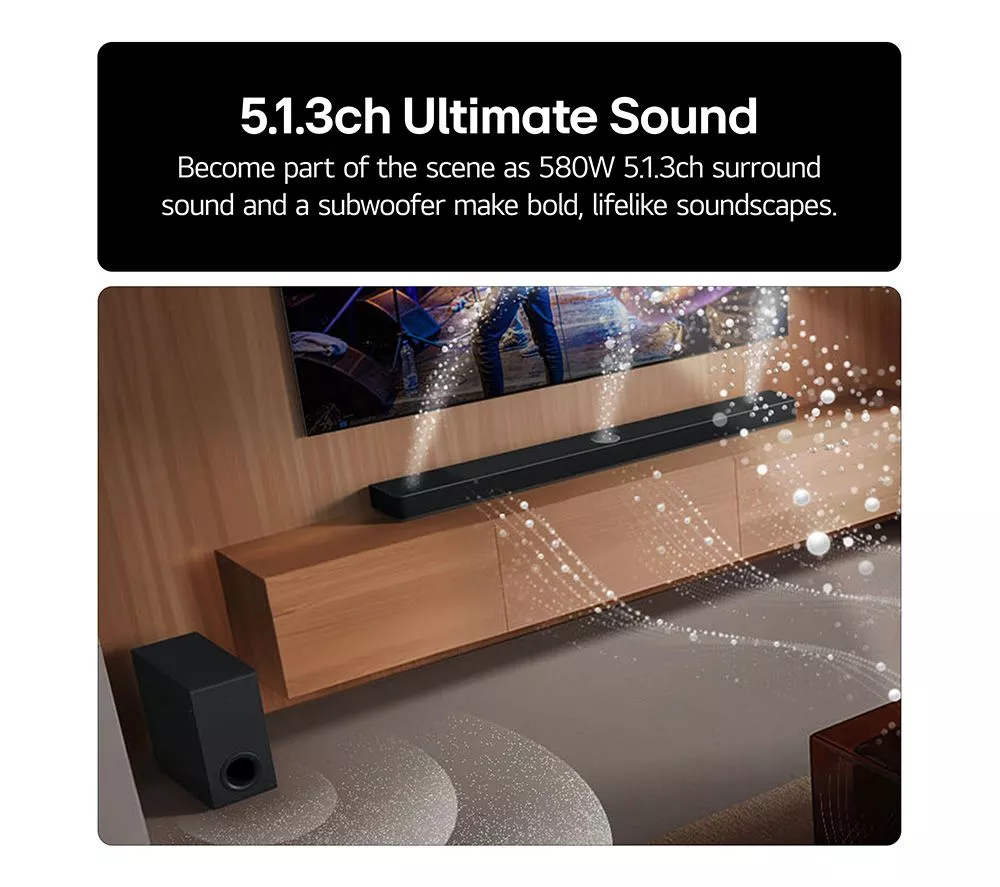 LG US80TR 5.1.3 Wireless Sound Bar with Dolby Atmos