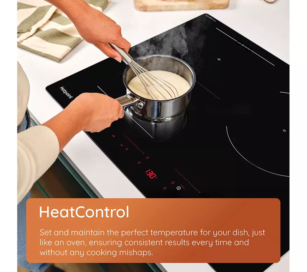 HOTPOINT HeatControl HTX8017DCF2 80 cm Electric Induction Hob - Black