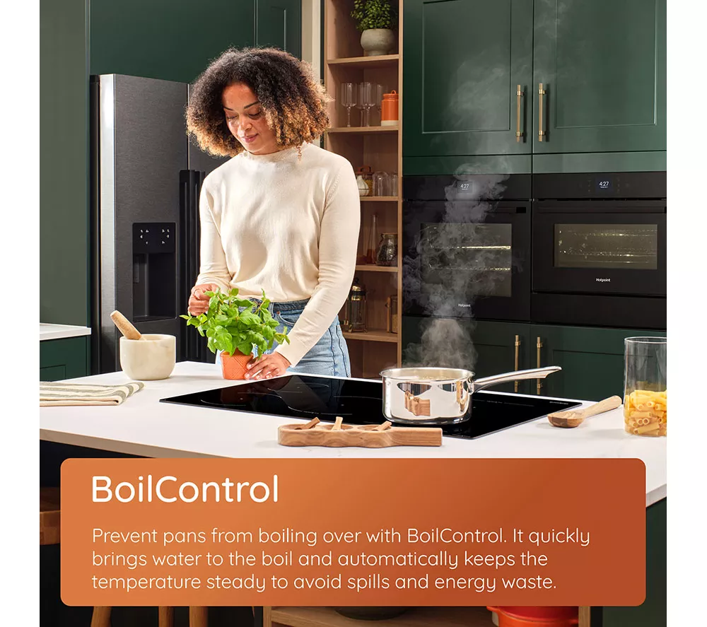 HOTPOINT HeatControl HTX8017DCF2 80 cm Electric Induction Hob - Black
