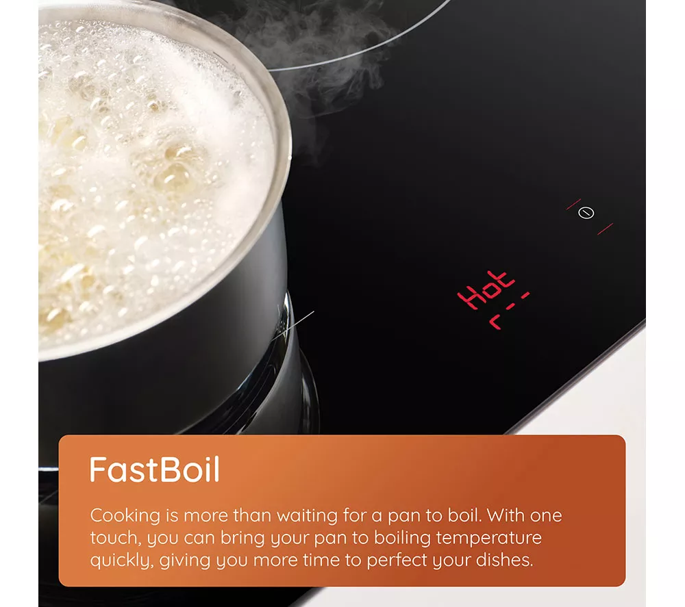 HOTPOINT HeatControl HTX8017DCF2 80 cm Electric Induction Hob - Black