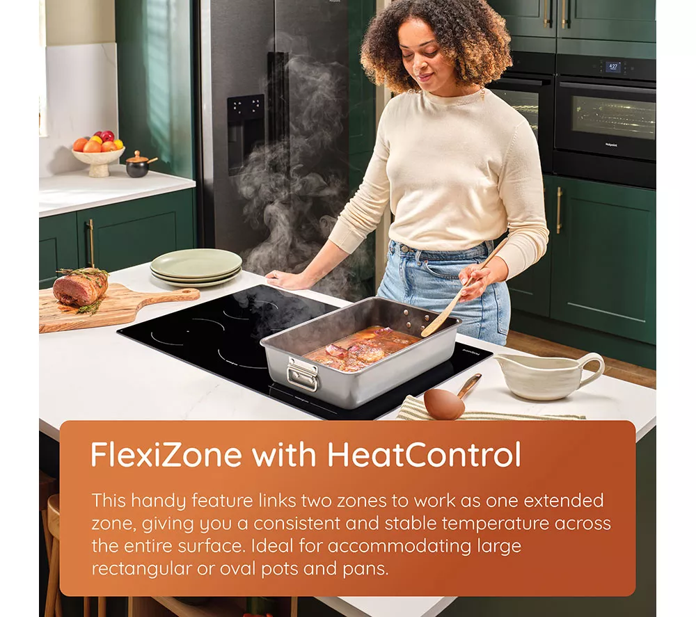 HOTPOINT HeatControl HTX8017DCF2 80 cm Electric Induction Hob - Black