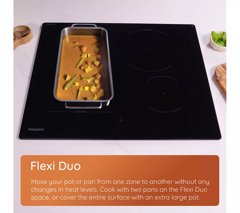 HOTPOINT HeatControl HTX8017DCF2 80 cm Electric Induction Hob - Black