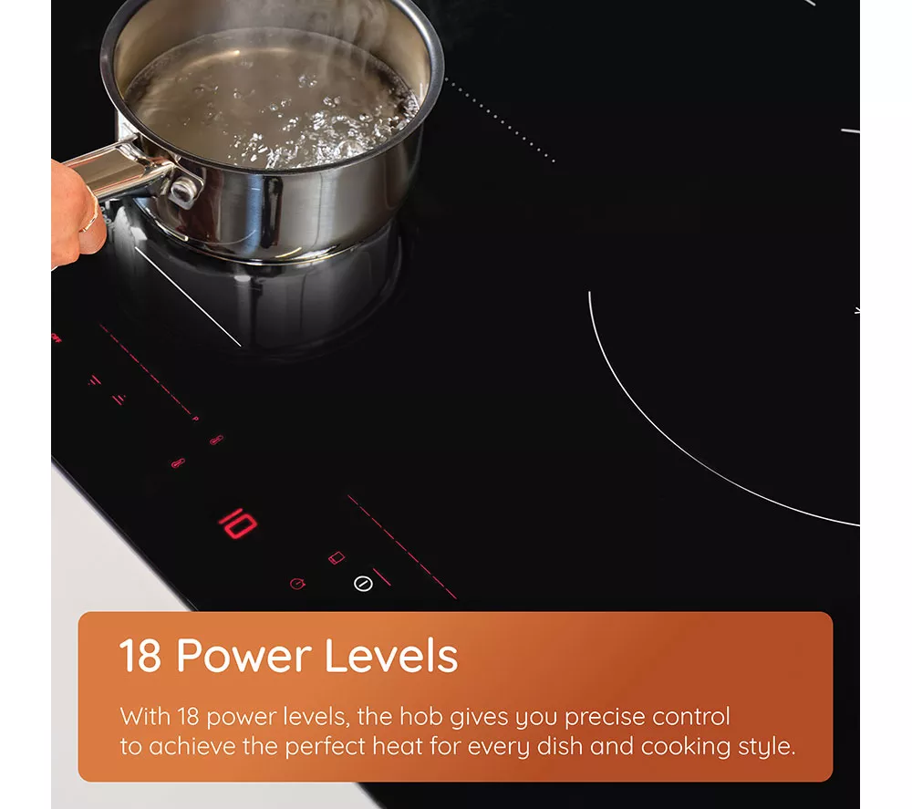 HOTPOINT HeatControl HTX8017DCF2 80 cm Electric Induction Hob - Black
