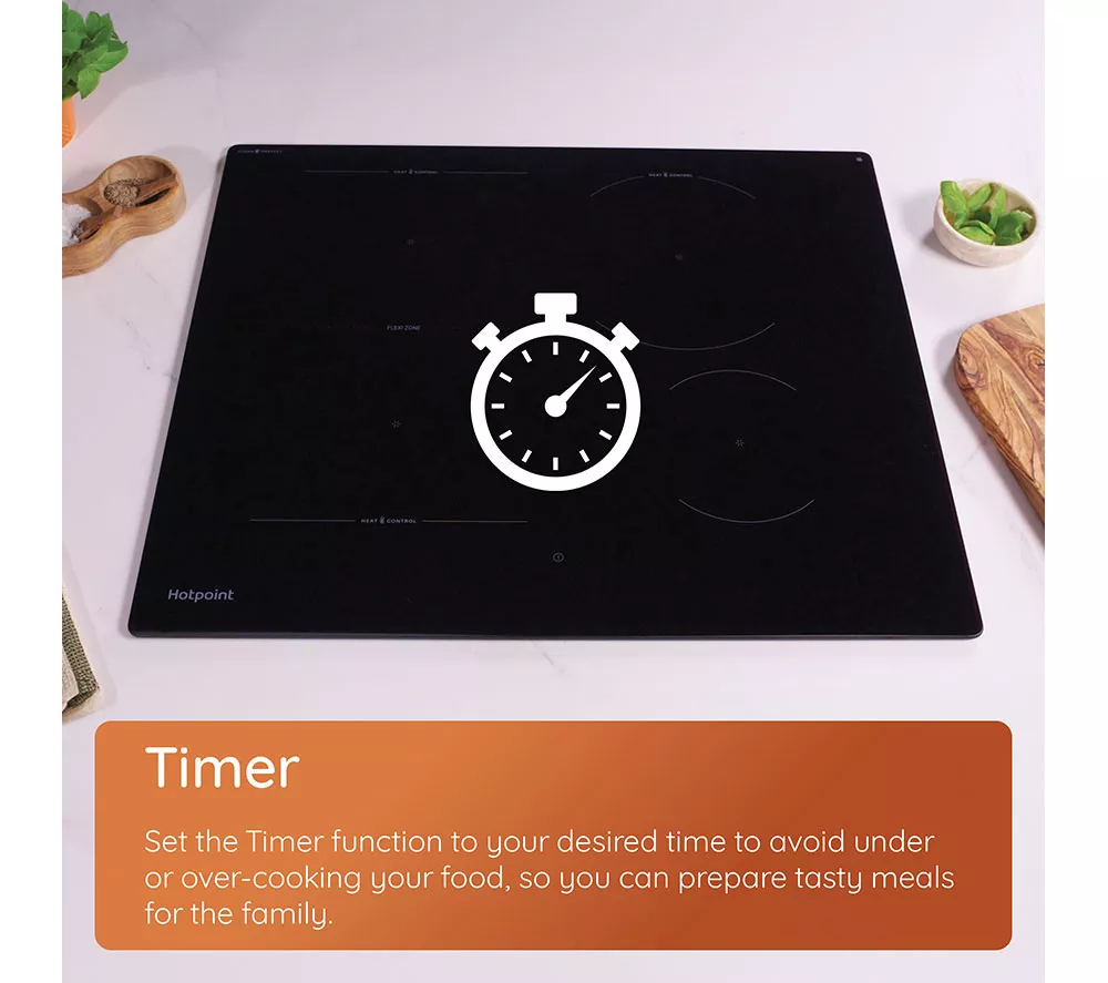 HOTPOINT HeatControl HTX8017DCF2 80 cm Electric Induction Hob - Black