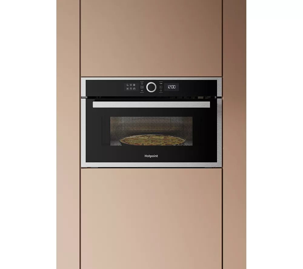HOTPOINT Class 4 HMD44MXUK Built-in Compact Microwave with Grill - Stainless Steel
