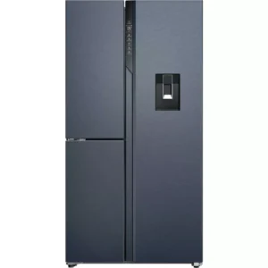 HAIER  Series 7 HSPR79F18EWMB American-Style Fridge Freezer - Brushed Black