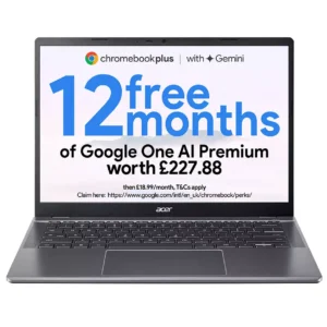 ACER 514 14" Chromebook Plus - Intel® Core™ 5, 512 GB SSD, Grey