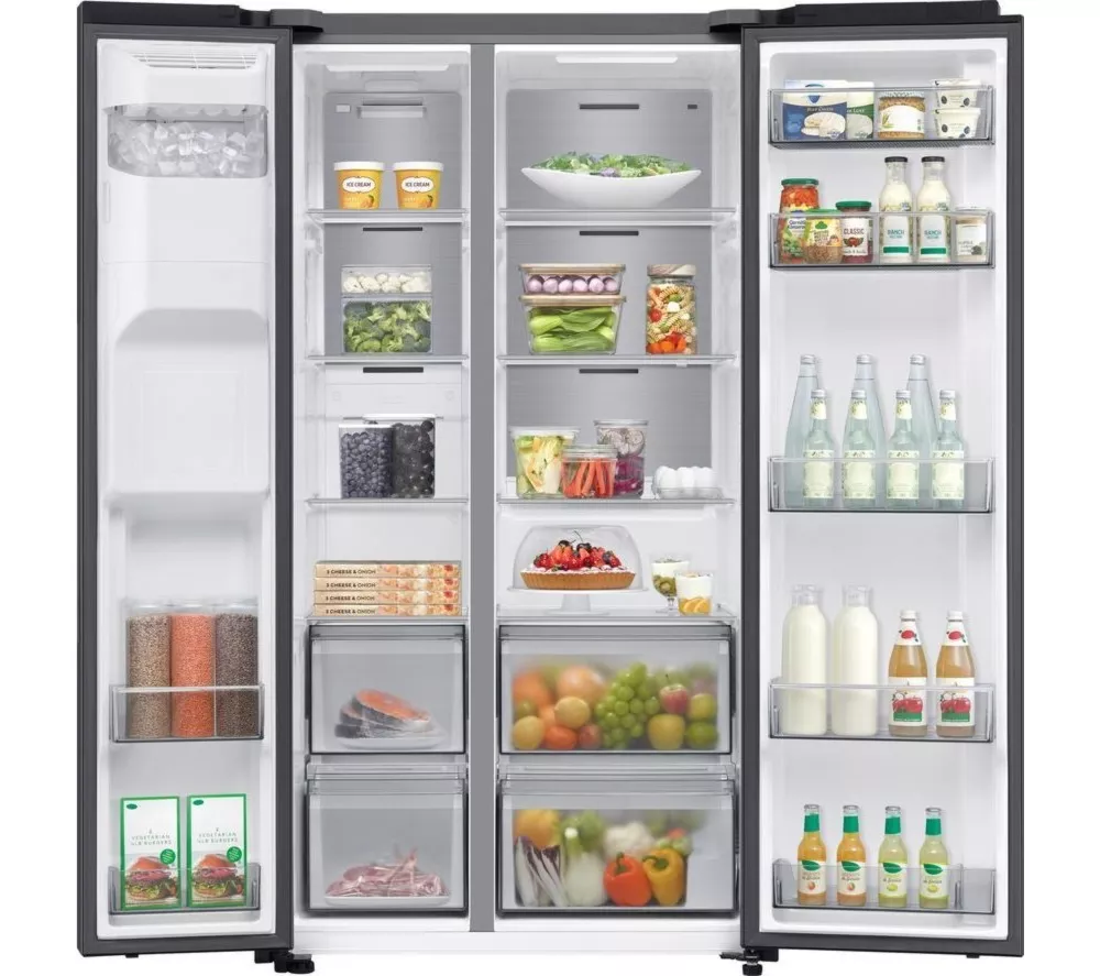 SAMSUNG Series 6 SpaceMax RS70F64KEFEU American-Style Smart Fridge Freezer - Black