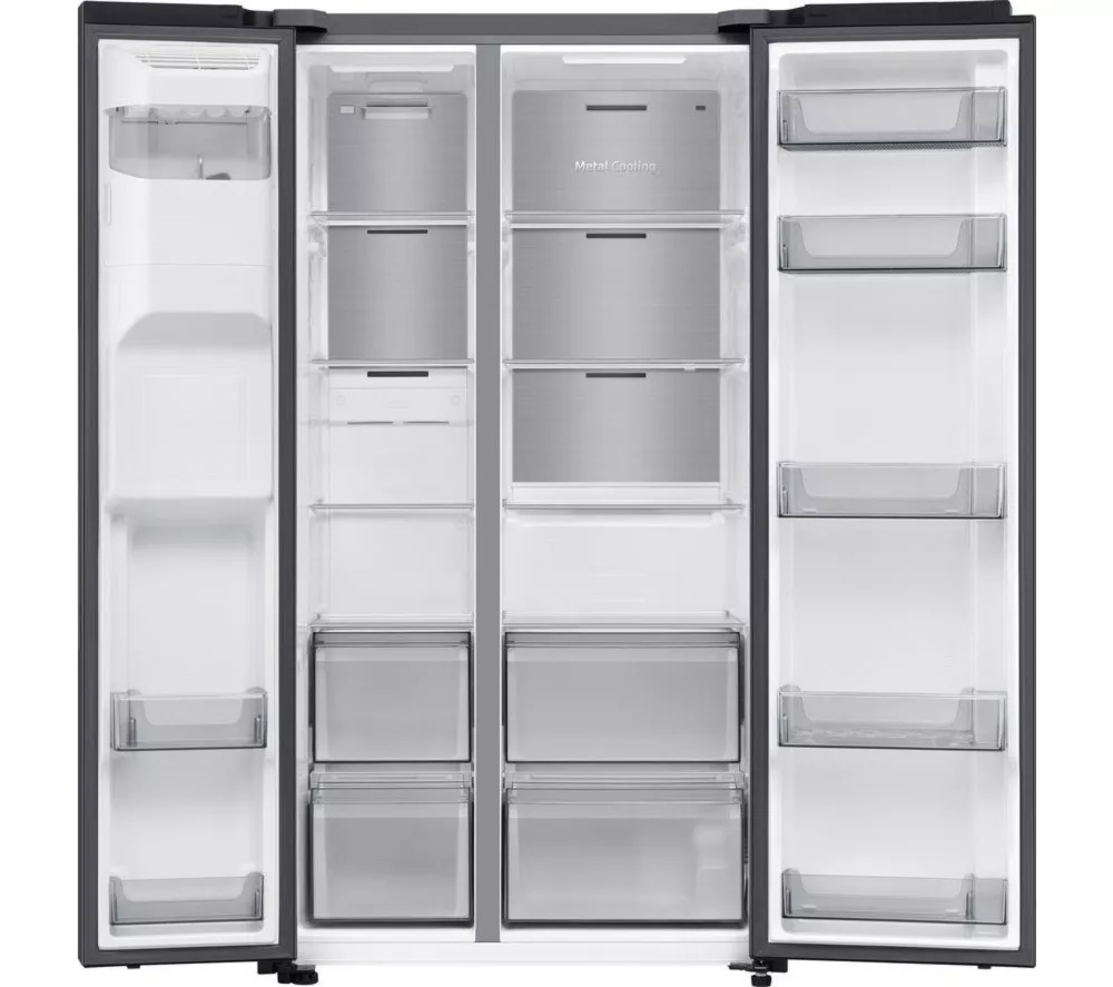SAMSUNG Series 6 SpaceMax RS70F64KEFEU American-Style Smart Fridge Freezer - Black