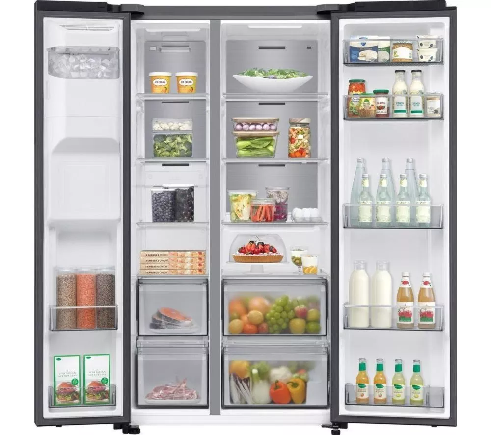 SAMSUNG Series 6 SpaceMax RS70F64KEFEU American-Style Smart Fridge Freezer - Black