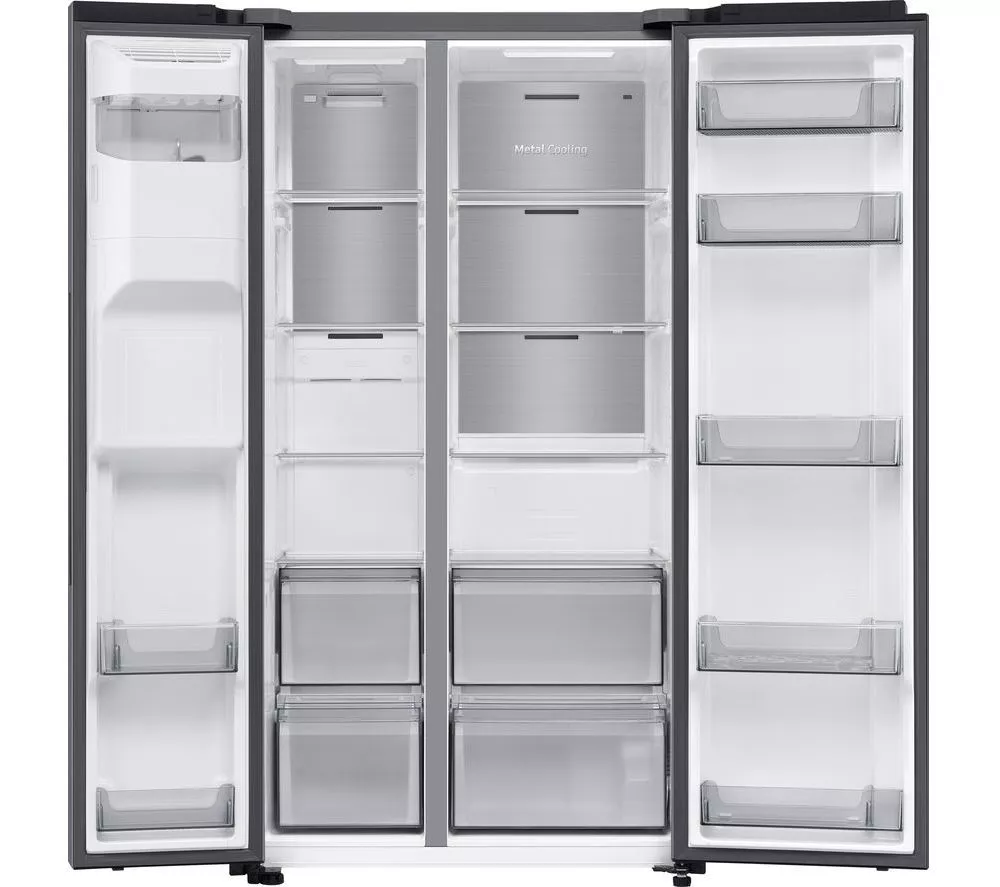 SAMSUNG Series 6 SpaceMax RS70F64KEFEU American-Style Smart Fridge Freezer - Black