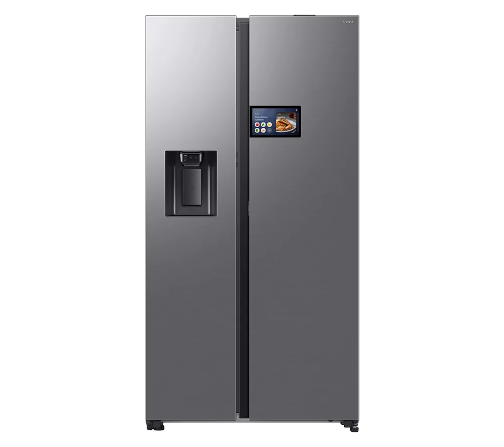 SAMSUNG Bespoke AI Series 9 AI Home RS90F64EDTEU American-Style Smart Fridge Freezer - Silver