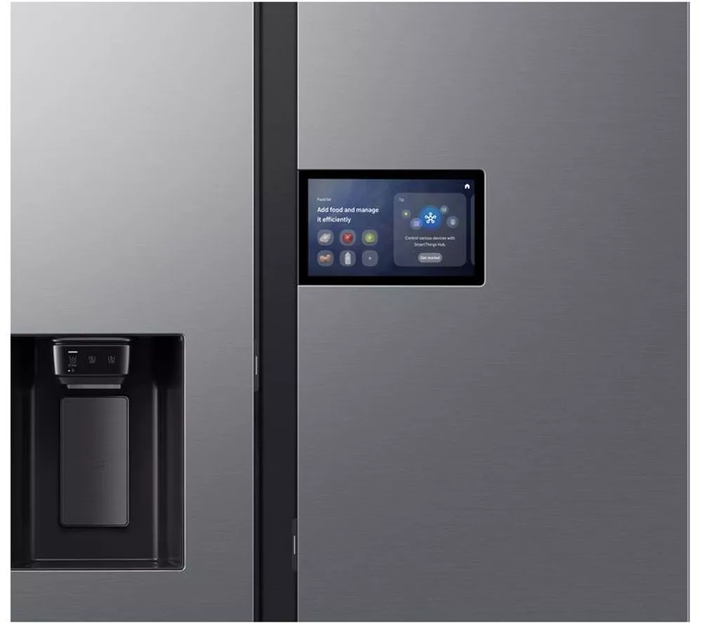 SAMSUNG Bespoke AI Series 9 AI Home RS90F64EDTEU American-Style Smart Fridge Freezer - Silver