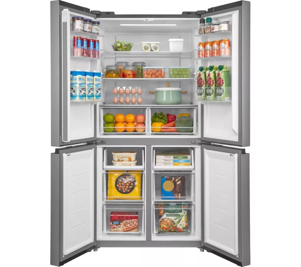 LOGIK L4D83X25 Fridge Freezer - Inox