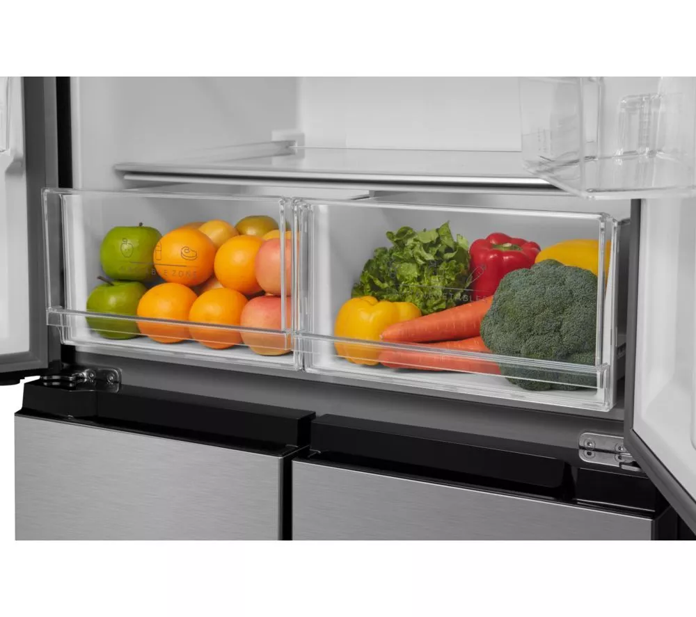 LOGIK L4D83X25 Fridge Freezer - Inox