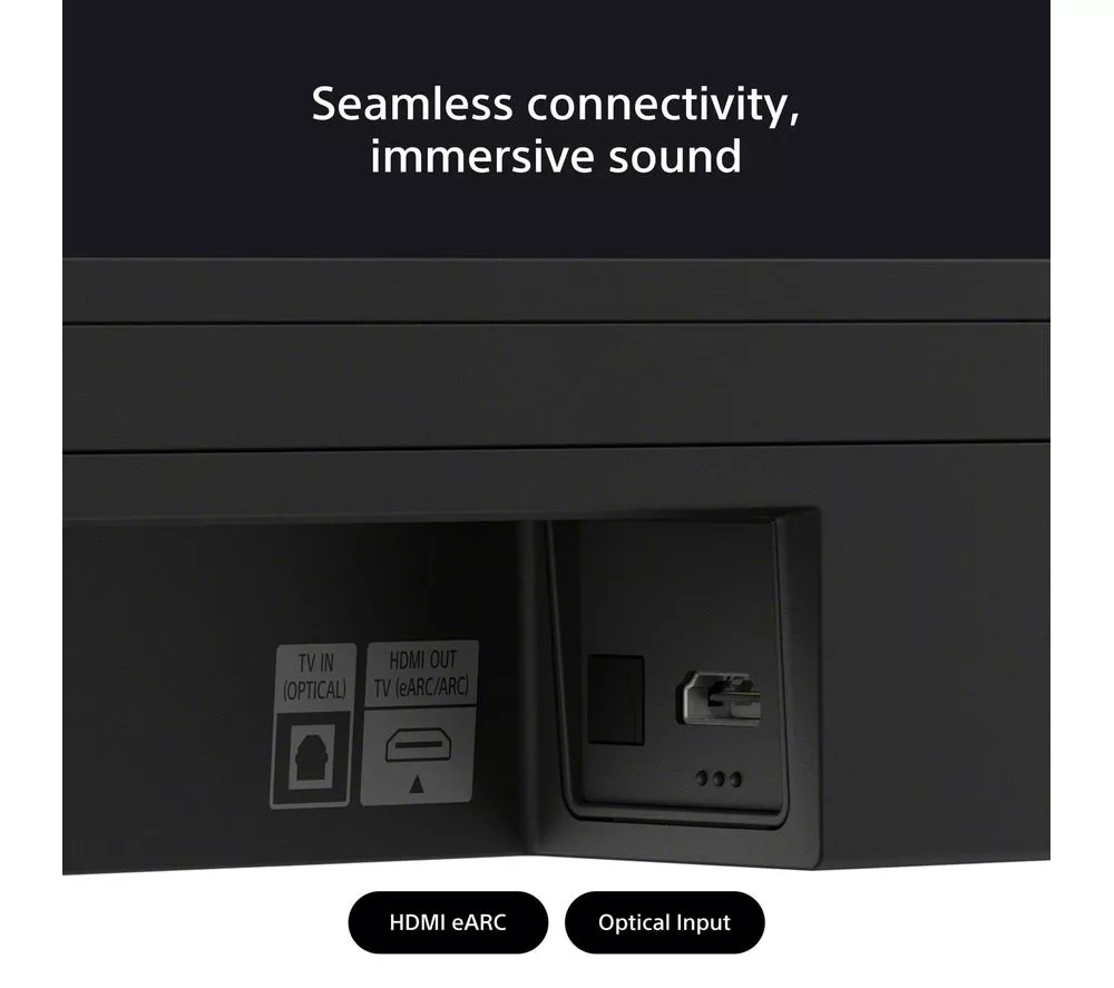 SONY BRAVIA Theatre Bar 60 3.1.2 Wireless Sound Bar with Dolby Atmos & DTS Virtual:X