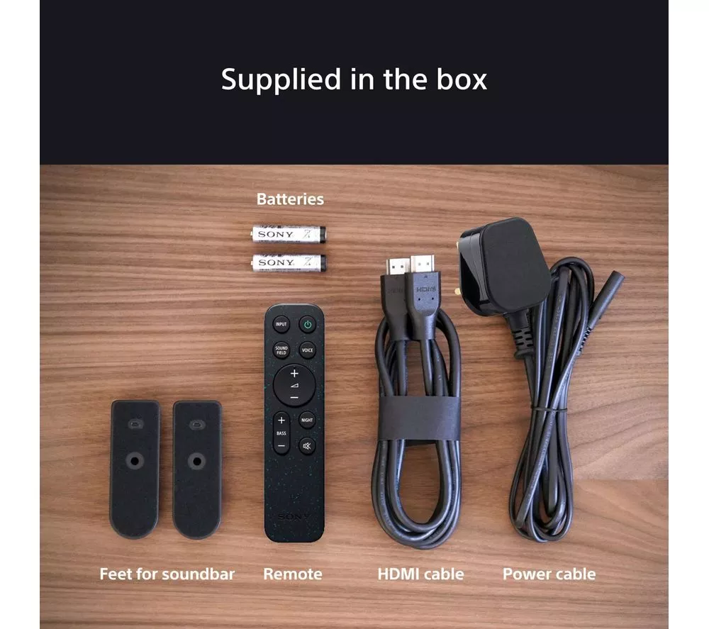 SONY BRAVIA Theatre Bar 60 3.1.2 Wireless Sound Bar with Dolby Atmos & DTS Virtual:X