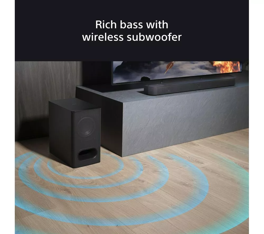 SONY BRAVIA Theatre Bar 60 3.1.2 Wireless Sound Bar with Dolby Atmos & DTS Virtual:X