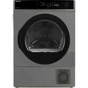 SHARP KD-NHA8S6GA1D-EN 8 kg Heat Pump Tumble Dryer - Dark Silver